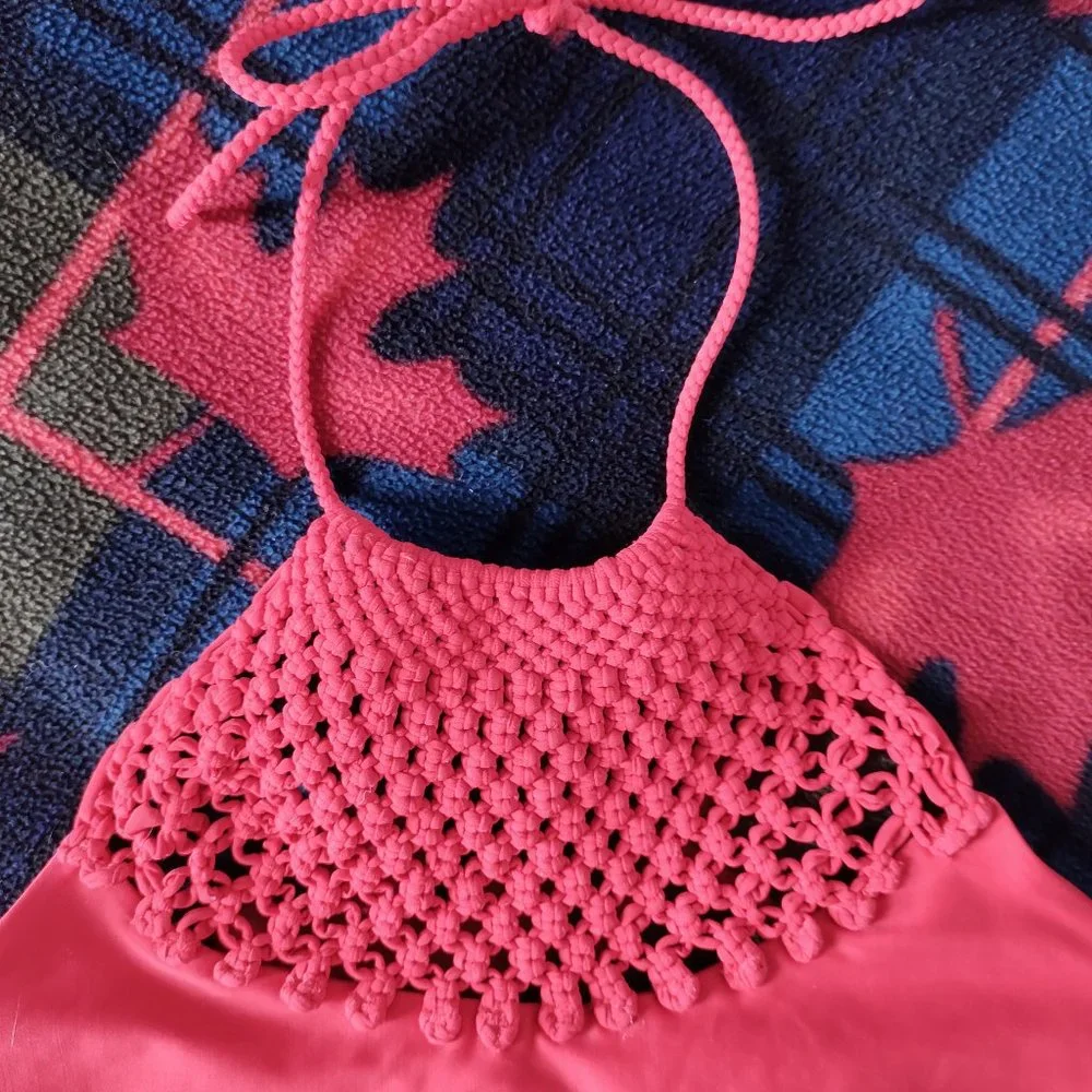 Aerie Red One-piece Bathing Suit - Picture 5 of 8